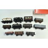 11x O Gauge Fine-scale Model Railway Tankers, OXO Private Van, Private Coal wagons well-made model