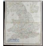 Wyld's Map of England & Wales (Scotland In Insert) Published 1838 - It's entitled; "A map of