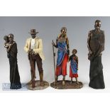 Selection of African Figures features 'The Leonardo Collection' Masai and US State Marshall both