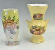 Ansley Millennium Thistle Vase 1999-2000 a limited edition vase 10" tall plus a Beswick lustre