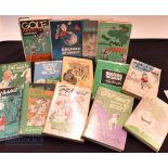 Houghton, George Golf Collection (19) hard back books, Golf Addict Goes East, Golf Addicts Galore,