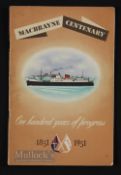 Macbrayne Royal Mail Shipping Centenary 1851-1951 Booklet 42-page booklet with photographs and