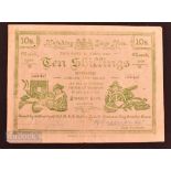 Siege of Mafeking Boer War 1899-1900 - an emergency 10 Shilling Mafeking Siege Note, "Issued by