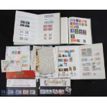 3x Stamps Albums on include a Pelham World album - part full + 2 stock albums of Australian