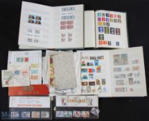 3x Stamps Albums on include a Pelham World album - part full + 2 stock albums of Australian