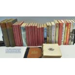 A collection of sport related books noted books of Badminton Library Athletics and Football 1887 -