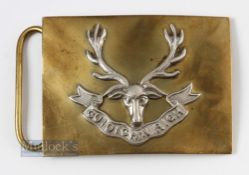 Seaforth Highlanders military belt plate by Hobsons & Sons (London) Ltd, and scratched no to back, 3
