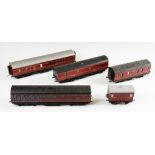 Collection of LMS Fine-scale O Gauge Parcel Carriages/Coaches by various makers one is made by