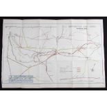 Manchester Ship Canal Map - Session 1883 - A large special Map of the intended route of the Ship