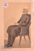 Rarer Proof copy of Jung 'An Indian Statesman' 1876 Vanity Fair Print in colour, no details to edge,