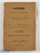 Lahore (Capital of the Punjab) Booklet by H A Newell 2nd edition, A Guide to Places of Interest with