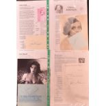 American Entertainment Autographs - including Katherine Hepburn (1907-2003), Celia Johnson (1908-