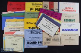 c1960-1970 Agricultural Show Cards to include Hereford Bull Prize Cards a good collection from