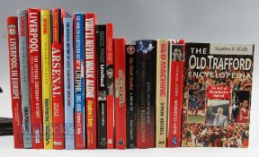 Collection of Football books to include the Old Trafford Encyclopaedia S F Kelly, Photographic