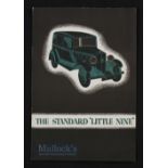 The Standard Little Nine 1932 Brochure - 8 page brochure with three illustrations of this car for £