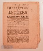 East India Company Document, 1682 being a collection of Letters (Proposals) for increasing the trade