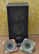 Large SoundLab Speaker casing height 99cm, width 45cm, depth 39cm together with 2x loose Richard