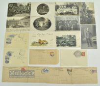 Boer War, WWI & WWII Military Postcards Envelopes, 4x posted Boer War postcards with censor and army
