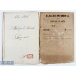 Cuba -1901 Emilio Bacardin - signed string-bound manuscript - a group of documents relating to the