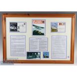 The Colditz Glider Builders Bill Goldfinch and David Walker Signed First Day Covers Framed Display