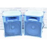 TOA Corporation Model SL150 Disco speakers 8ohms, serial 43B087080, 250W, height 60cm, width 46cm.