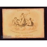 Yorkshire Music Festival One Guinea Ticket Tuesday 28th September 1828 an attractively engraved