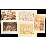 5x Various India related Prints/Engravings features Tadsch Mahal etc, varying sizes