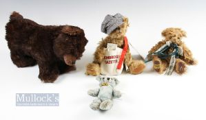 4x Merrythought Jointed Teddy Bears to include real all about it bear limited edition No.159 of