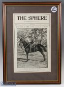 c1900 Framed Major General Robert Stephenson Smyth Baden -Powell, mounted and framed under glass