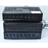 3x DJ / Music Amplifiers features TOA PA Amplifier model A1061, TOA 500 series Amplifier A512U and a