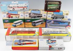 Diecast Toy Bus Collection by makers of Corgi, Siku, Joal, to include Joal Volvo Coach, Corgi to