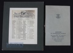 c1915-1919 WWI Roll of Honour Emile Erlanger & Co of staff serving different military companyies