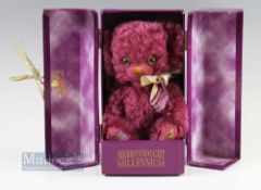 Merrythought Checky Bear Millennium, Limited Edition, No.113 of 2000, in original display box and