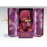 Merrythought Checky Bear Millennium, Limited Edition, No.113 of 2000, in original display box and