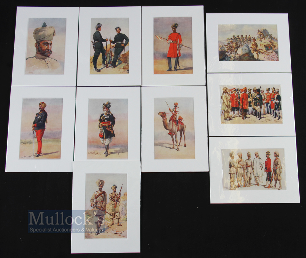 India - Lovett 'Armies of India 1911' colour prints features 40th Pathans, 42nd Deoli, 19th