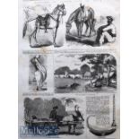 India And Punjab - Sketches of Native Life in India and Sikh Horse, 1858 An original ILN wood