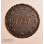 St Helena Solomon Dickson & Taylor Half Penny Token c1821 28mm diameter