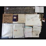 WWII - Quantity of Prisoner of War Letters and Ephemera - include approx. 50 letters written by