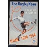 Very rare 1954 NSW v Fiji 1954 Rugby Programme: Issue from the islanders' early tour of Australia,