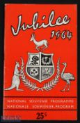Scarce 1964 South African Rugby Board's 75th Jubilee Souvenir Programme incl Western Province v