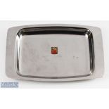 Rare 1971 Pumas v Gazelles Rugby Metal Tray: Small white metal tray, commemorating the game played