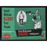 South African Rugby Test Teams 1891-1956: Fabulous booklet containing multiple team photographs of