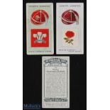 1920s Rugby/Football Cigarette Cards from Hignett's (3): Depicting the caps of Welsh Football Union,