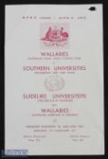 1963 Scarce Southern Universities (SA) v Australia Rugby Programme: Again at Newlands, on 26th June,