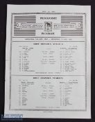 Rare 1962 British & Irish Lions v Central Universities Rugby Programme: Single sheet Eastern