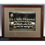 Rare 1936 British Lions Rugby Team Photograph from their tour of Argentina: Large 24.75" x 20.25"