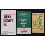 1953/63 Rare Rugby Tour Itineraries (3): From the Wallabies' visits to South Africa in 1953 (2),