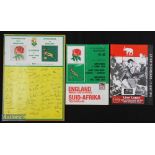 1984/1994 England in South Africa Rugby Programmes (3): Issues from the 1984 visit from the tests in