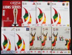 2021 British & Irish Lions to South Africa Rugby Programmes etc (9): Officially produced and not a