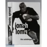 Rugby Book, signed Jonah Lomu Autobiography: The book was autographed during the late Lomu's short